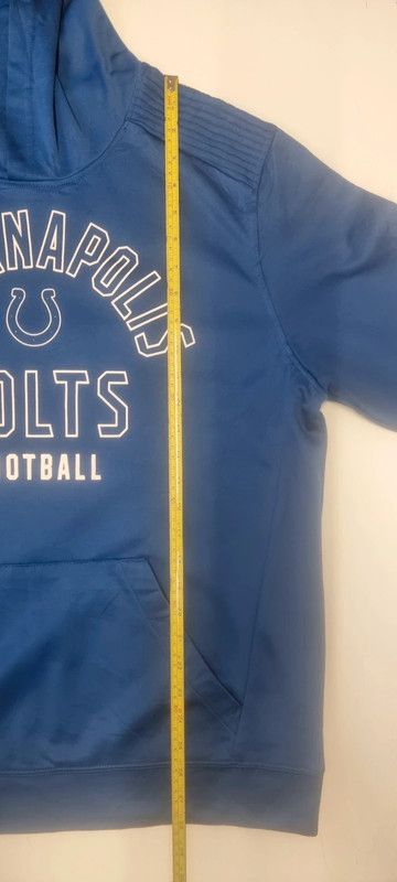 Indianapolis Colts Men's Size L 46" Chest Long Sleeved Blue Hoodie imagen 9